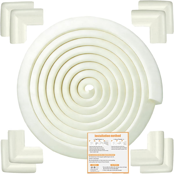Dekukar Baby Proof Corners and Edges Protector 20ft Edge+8 Corner Guard, Fireplace Baby