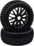 4PCS Treehobby Rubber RC Wheel Set, 112mm X 43mm with 17mm Hex Hub for 1/8 RC Buggy Off-Road Cars