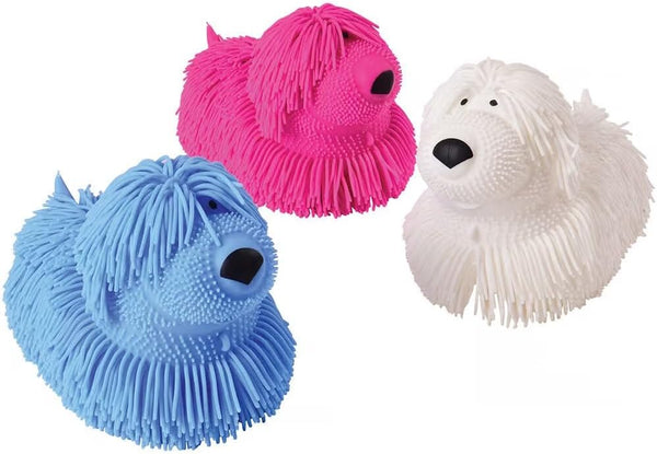 Zugar Land Soft Shaggy Puffer Dog Toy (3 Pack) (8" x 5")