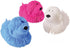 Zugar Land Soft Shaggy Puffer Dog Toy (3 Pack) (8" x 5")
