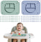 2 Pack Silicone Baby Placemats with Non-Slip Strong Suction Base and Anti-Drop