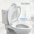 Hosslly 19" Elongated Toilet Seat with Built in Potty Training Seat, Potty Training Toilet Seat for Toddlers, Magnetic