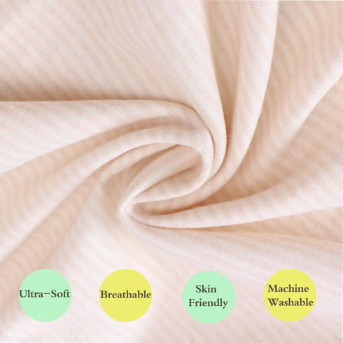 6-Pack Set 5 37.5 37.5 Inches Organic Cotton Baby Bath - Embroidered Hooded Towel & Soft Washcloths, Ultra Soft