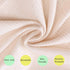 6-Pack Set 5 37.5 37.5 Inches Organic Cotton Baby Bath - Embroidered Hooded Towel & Soft Washcloths, Ultra Soft