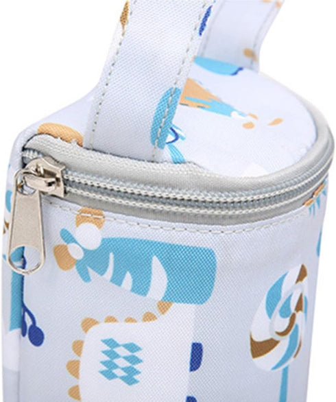 QERPON Milk Water Warmer Insulated Bag Baby Nursing Bottle Heater Freshness Preserved Feeding Bottle Bag for Car Travel