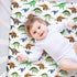FIGEPO 4 Pack Pack Pack Baby Boy N Play Mini Crib Sheets Soft Fitted Baby Boy Mattress Covers Construction Truck