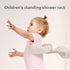 Luocute Baby Bath Stand, Wall Mounted Adjustable Foldable Shower Stand for Toddlers, with Anti Slip Base and Suction