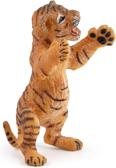 Papo Hand-Painted Standing Tiger Cub Figurine - Wild Animal Kingdom Collectible for Children