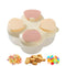 Generic Portable Formula Container 4-Grid Leak-Proof Child Snack Storage Box, Travel Protein Powder