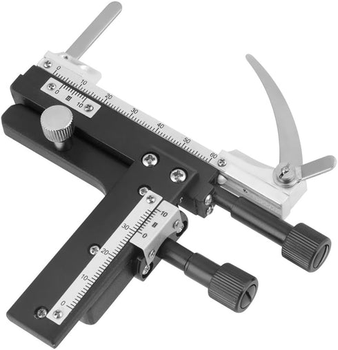 Microscope Moveable Stage, Professional Attachable Mechanical X-Y Caliper with Scale for Microscope