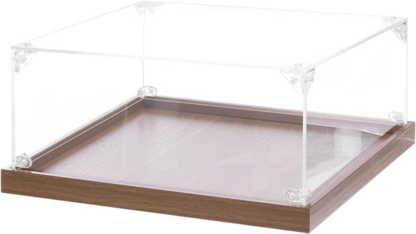 MECCANIXITY Acrylic Display Case, 10''x10''x4'' Clear Display Box Assemble Dustproof Storage Organizer