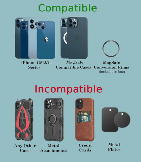 Magnetic Phone Holder for Stroller, Stationary Bike, Compatible with MagSafe, Stable & Secure