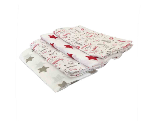 4 Pack 45 45 inches Bacati - Sports Baby Swaddle Blankets Boys Swaddle Wrap Soft Breathable Cotton Muslin Swaddle