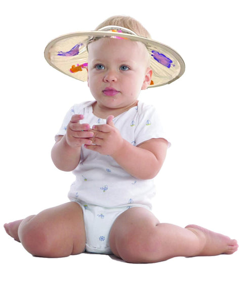 SWEETIE Safe Shampoo Shower Bathing Cap - Soft Visor Hat for Toddler, Baby, Kids, Children (PINK)