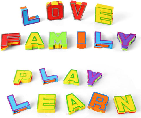 miYou 26 Alphabet Robots Toy for Kids ABC Learning Education Preschool Toys Pieces/Gift Box