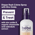 Bébé Bottoms Baby Diaper Rash Cream Spray, No-Rub Touch Free Application for Sensitive Skin, 100 ml