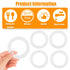 Fukaisu 6pcs Momcozy 17oz/500ml Seal Rings for Bottle Warmer, BPA-Free Silicone Bottle Replacement Gasket for Portable
