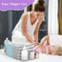 Jumyee Acrylic Diaper Caddy, Clear Detachable Diaper Storage Organizer for Baby Changing Table, Stacker Holder