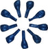 Hestya 100 Pieces 10 Inch Navy Blue Latex Balloons - Party Decoration Kit for Weddings, Graduations, Anniversaries
