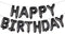 Happy Birthday Balloon Banner - 16 Inch 3D Aluminum Foil Inflatable Hanging Letter Kit for 1st Birthday Kids