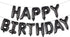 Happy Birthday Balloon Banner - 16 Inch 3D Aluminum Foil Inflatable Hanging Letter Kit for 1st Birthday Kids