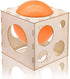 9 Holes Collapsible Wood Balloon Sizer Cube Box, Measurement Tool for Party Decorations (12" x 12" x 12")