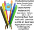 ROSEBB 40pcs Round headTeam Spirit Boom Sticks Thunder Sticks Cheering Sticks Team Spirit Plastic Cheerleading Spirit