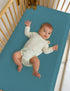 Pack Pack 39"x27" Pack (46P-06) Blue Cotton and Play Sheets Fitted Boy, Muslin Small n Play Mattress Pad Cover, Soft