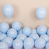 50pcs 12 inch Pastel Blue Latex Balloons for Baby Shower Helium Balloons, Blue Birthday Balloon