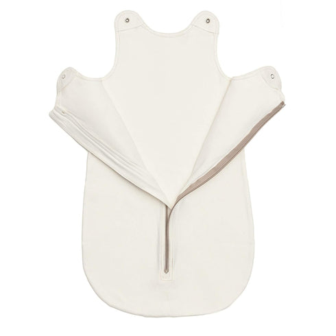 baby deedee Sleep Nest Basic Cotton Baby Sleeping Bag Sack, Almond Cream, Medium (6-18 Month)