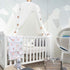 Vomeko Breathable Crib Netting Bed Curtains Canopy,Elegant Color Home Mesh M osquito Net,Children Bed Canopy