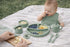 Generic 9-Piece Set Silicone Baby Feeding Divided Plate, Bib, Sippy Cup, Snack Cup, Bowl, Spoon & Fork BPA-Free