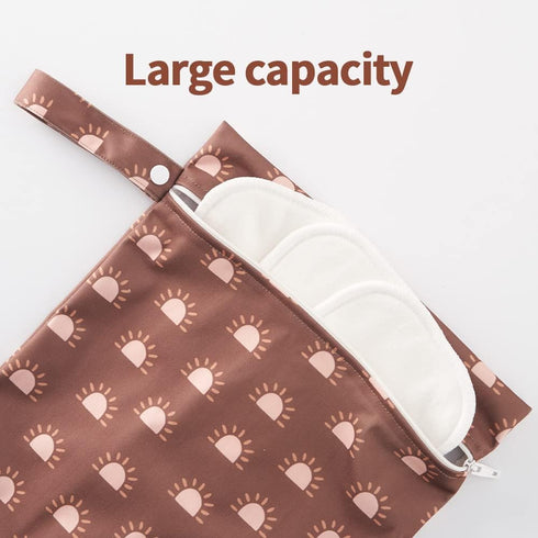 Happy Flute 3 Set Wet Bag Storage Bag Waterproof Washable Travel Bags, Beach, Pool, Gym Bag for Swimsuits & Wet Clothes