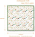 Muslin Soft Swaddle Blankets, Baby Quilt for Boy Girl Toddler, Practical Size 43 X 45 inches (Rainbow Unicorn)