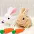 SUQ My Realistic Bunny Toy Interactive Realistic Stuffed Bunny with Moving Ears &