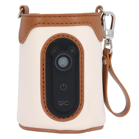 Pssopp USB Milk Warmer Bag Portable Bottle Milk Warmer, USB Powered Easy