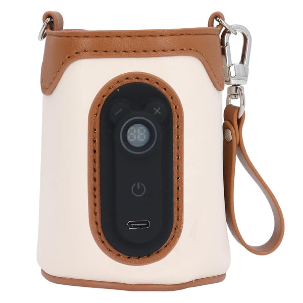 Phefop Portable Bottle Milk Warmer USB Powered Fast Heating 26 Gears Adjustable for