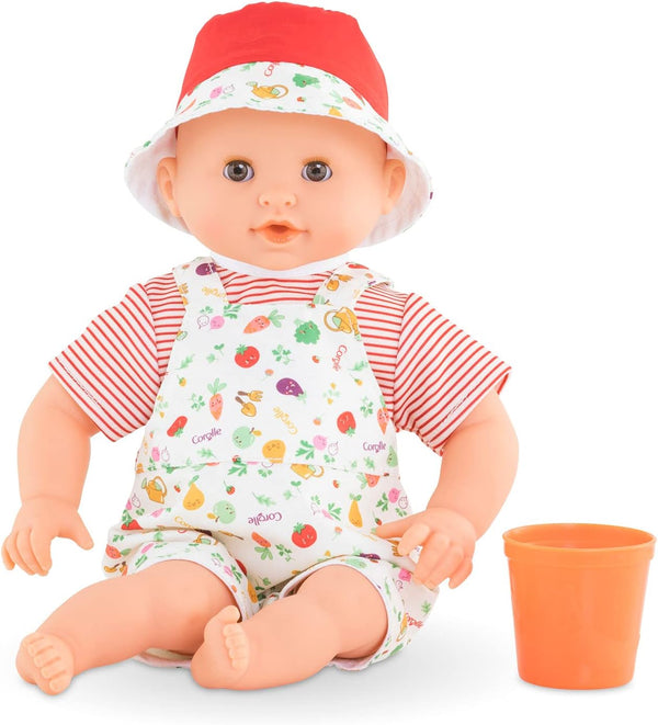 Corolle Bebe Bath Calypso Garden Delights Baby Doll - Soft Body, Play Cup, Ages 18 Months+