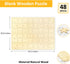 48 Piece Blank Puzzle with Tray to Draw on, Unique Custom Puzzle 14.2x10.6 Inches for Crafts & DIY