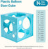 Auihiay 14 Holes Balloon Sizer Cube, Blue Measurement Tool for Balloon Arches and Decorations (1-10 Inch)