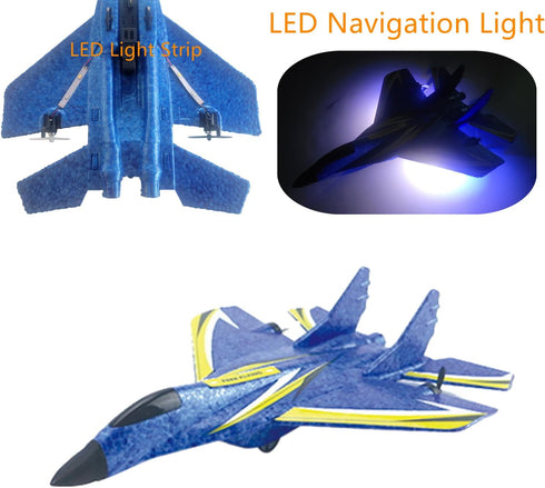 Vecktodisy RTF,2 Remote Control Airplane for Kids,RC Airlane Channels RC Plane with Gyro, Durable EPP Foam RC Jet Toys
