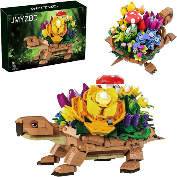 JMYZBD Sea Turtle Succulent Planter Building Set, Turtle Flowers Pot Building Kit, Animals