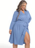 Set, Mommy SUFEINI Maternity Robe and Matching Swaddle Blanket Plus Size Women Postpartum Robes Sleepwear New Gift