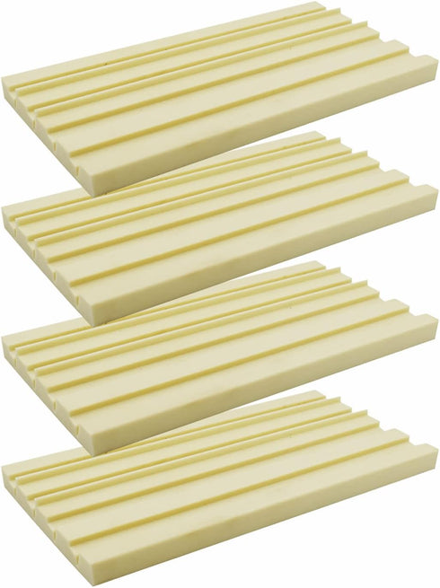 Yuanhe Plastic Domino Card Holders - Set of 4 Dominoes Tile Stand Organizer and Playing Card Racks