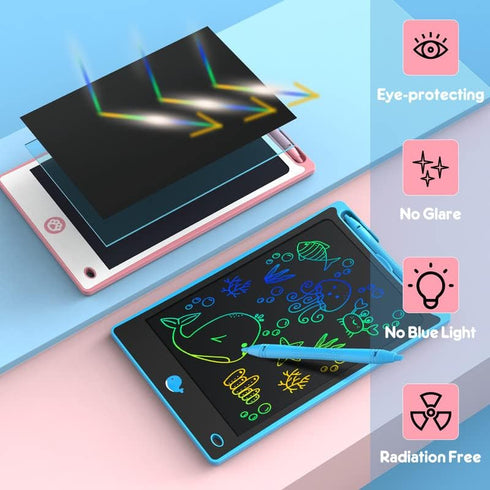 Hockvill LCD Writing Tablet for Kids 8.8 Inch, Drawing Pad for 3-7 Year Olds, Travel Essential Gift