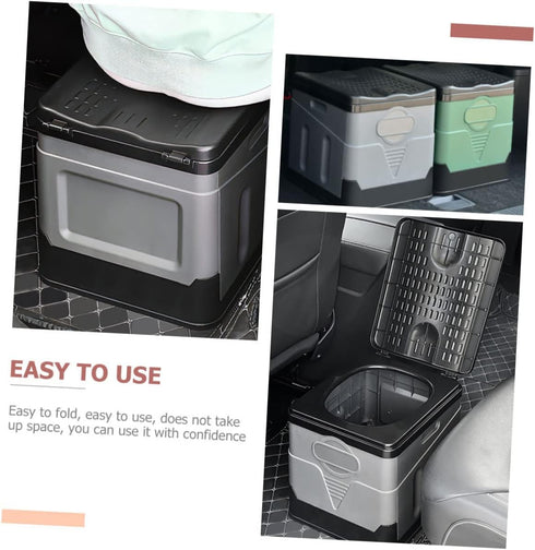 OUNONA Outdoor Portable Toilet Foldable Car Travel Toilet for Camping Emergency Use Compact Design Material Convenient
