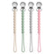 Pacifier Clips for Boys Girls - MORIBOX 4 Pack Paci Clip Soothe