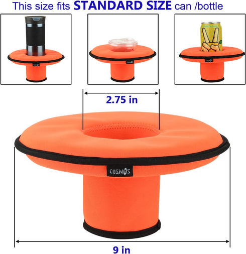 CM Neoprene Floating Drink Holder, Floating Coaster Pool Beverage Float Cup Holder for Hot Tub Outdoor Water Fun (1 Pc