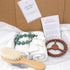 Generic Set Newborn Gift with Muslin Cotton Cloths and Wooden Baby Brush, Neutral Baby Care Kit
