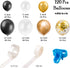 Whaline Black and Gold Balloons Garland Arch Kit, 120Pcs Graduation Class Decoration for Party
